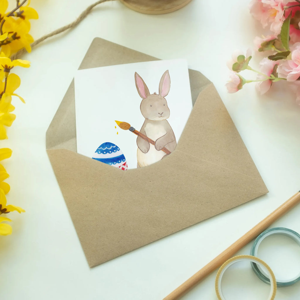 Grußkarte Hase Eiermalen Geburtstagskarte, Glückwunschkarte, Klappkarte, Hochzeitskarte, Einladungskarte, Grußkarte, Ansichtskarten, Karte, Ostern, Osterhase, Ostergeschenke, Osternest, Osterdeko, Geschenke zu Ostern, Ostern Geschenk, Ostergeschenke Kinder, Ostern Kinder, Osterei, Eiermalen, bemalte Ostereier, Ostergrüße, Osterblume, Frohe Ostern, Kaninchen, Hase