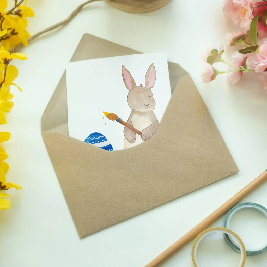 Grußkarte Hase Eiermalen Geburtstagskarte, Glückwunschkarte, Klappkarte, Hochzeitskarte, Einladungskarte, Grußkarte, Ansichtskarten, Karte, Ostern, Osterhase, Ostergeschenke, Osternest, Osterdeko, Geschenke zu Ostern, Ostern Geschenk, Ostergeschenke Kinder, Ostern Kinder, Osterei, Eiermalen, bemalte Ostereier, Ostergrüße, Osterblume, Frohe Ostern, Kaninchen, Hase