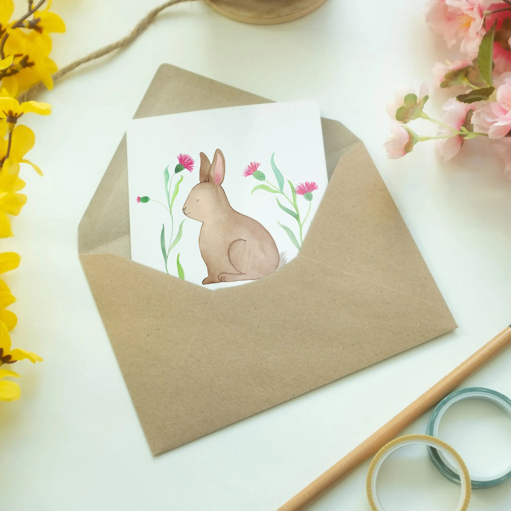 Greetings card Hare Sit wedding card, greeting card, birthday card, invitation card, folding card, Easter, Easter bunny, Easter flower, Rabbit, Hare, Happy Easter, Love, Easter greetings, Greetings