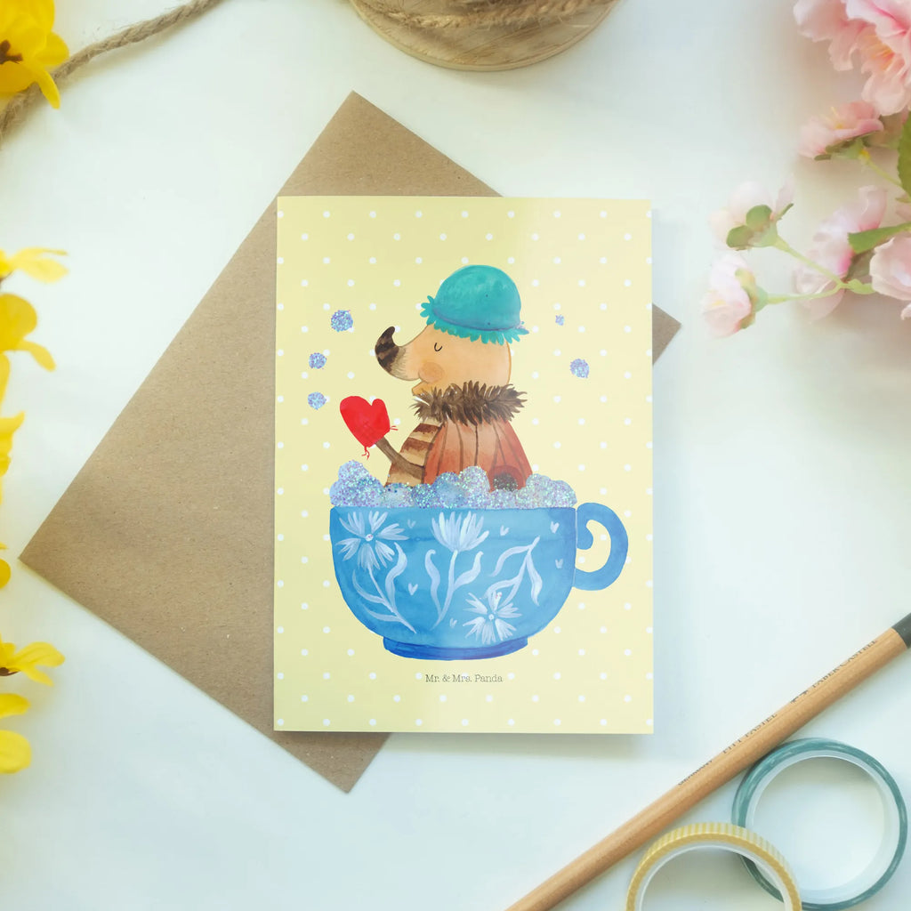 Greetings card Moth foam bath folding card, birthday card, wedding card, greeting card, invitation card, small animals, cute, funny, cute animal motives, hand drawn, small world, funny sayings, good mood, happy, gifts, gift ideas, special gifts, animal lover, card, time management, Moth, goals, bath, dreaming, bubble bath, WC, dreamy, cup, bathroom, bathroom decoration, bathing