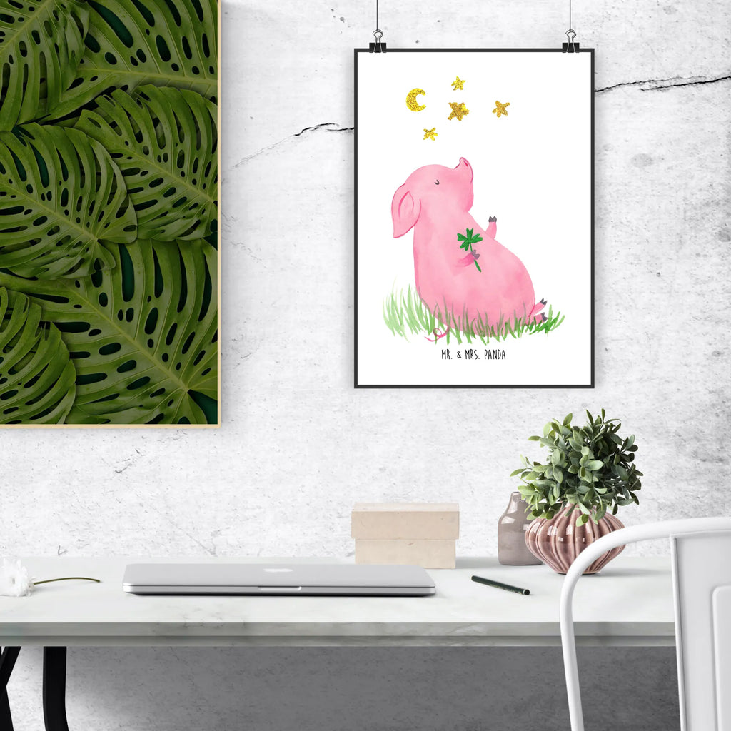 Poster Schwein Glück Deko Bild, Kunstdruck, Wandschmuck, typografie poster, Deko Poster, Bild, wanddeko, wandkunst, Designposter, Wanddeko Bild, Posterdruck, grafikposter, wanddruck, Poster, Design Poster, Mr. & Mrs. Panda Poster, Wandposter, kunstdruck poster, Plakat, drucke, kunstposter, Panda Poster, Wandbild, Wanddekoration, Lustige Sprüche, Tiermotive, Tiere, Gute Laune, Sterne, Schwein, Motivation, Glücksschwein. Glück, Glücksbringer, Schweinchen, Ziele, Sernchen, Träume