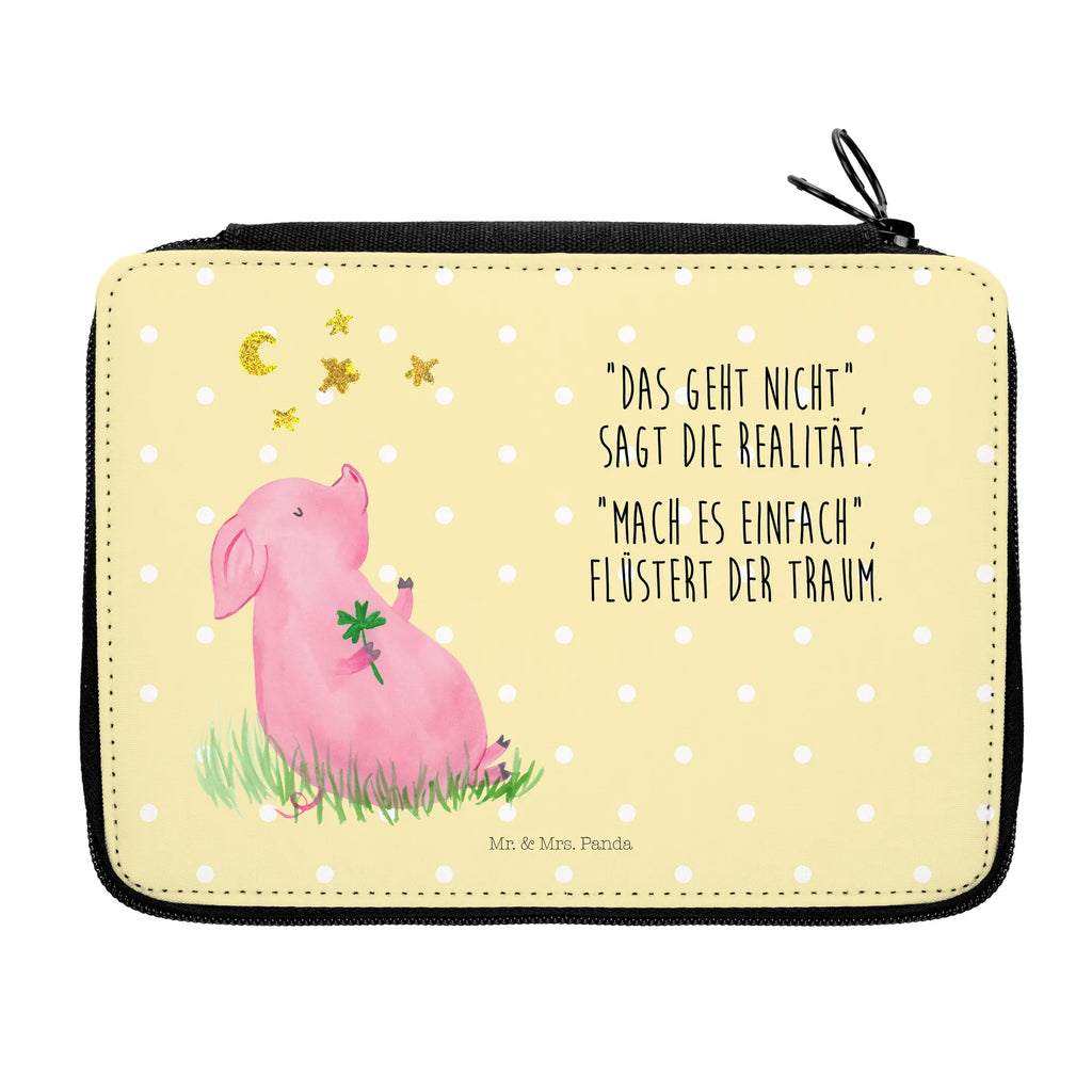 Leather folder Pig Luck Stifte Etui, Kind, Schüler, Grundschule, Motiv, Kinder Federmappe, Federmappe, Geschenk, Schülerin, Federmäppchen, Federmappe Einschulung, Federmäppchen bedruckt, Schule, Büro Stifte Etui, Einschulung, Stifterolle, Stiftetasche, Bestückte Federmappe, Tiermotive, Gute Laune, lustige Sprüche, Tiere, Glücksbringer, Schweinchen, Sterne, Träume, Ziele, Schwein, Sernchen, Glücksschwein. Glück, Motivation