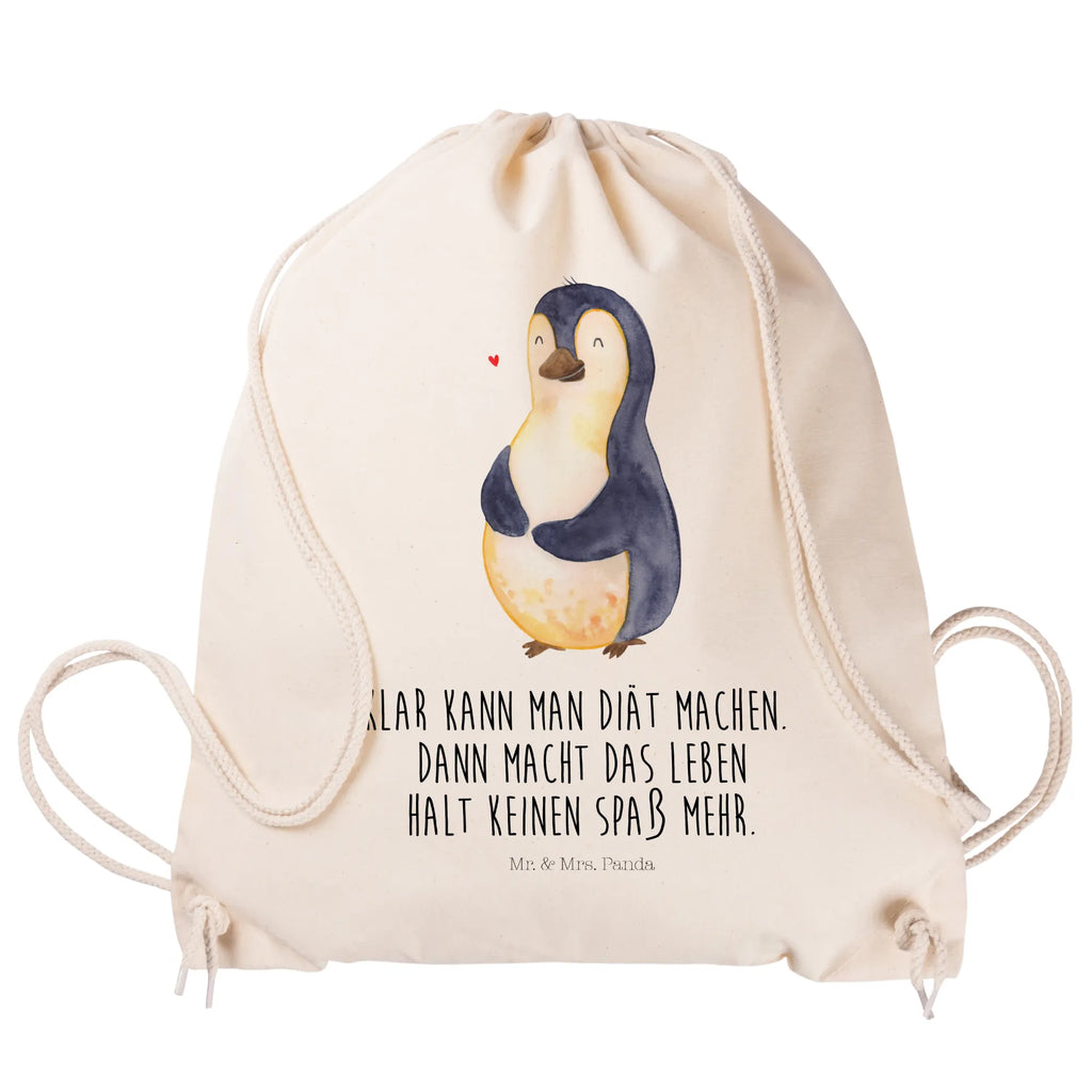 Drawstring bag Penguin diet sports bag, gym bag, jute bag, hipster, bag, carrier bag, Penguin, North Pole, Winter, Penguins, penguins, motivation, penguin, diet, self-love, weight, losing weight, self-respect, body love