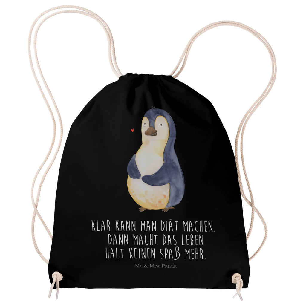 Drawstring bag Penguin diet sports bag, gym bag, jute bag, hipster, bag, carrier bag, Penguin, North Pole, Winter, Penguins, penguins, motivation, penguin, diet, self-love, weight, losing weight, self-respect, body love