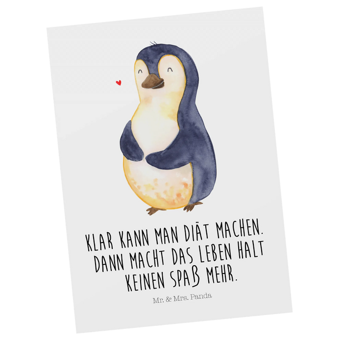 Postcard Penguin diet