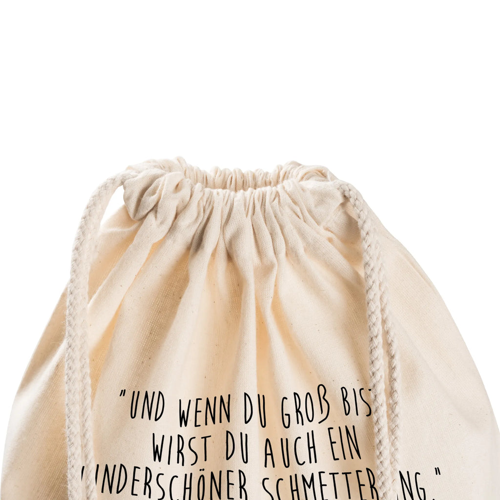 Drawstring bag Caterpillar butterfly bag, carrier bag, hipster, gym bag, sports bag, jute bag, small animals, cute, funny, cute animal motives, hand drawn, small world, funny sayings, good mood, happy, gifts, gift ideas, special gifts, animal lover, card, growing up, butterfly, development, beauty, hat, lemon butterfly, cocoon, Caterpillar