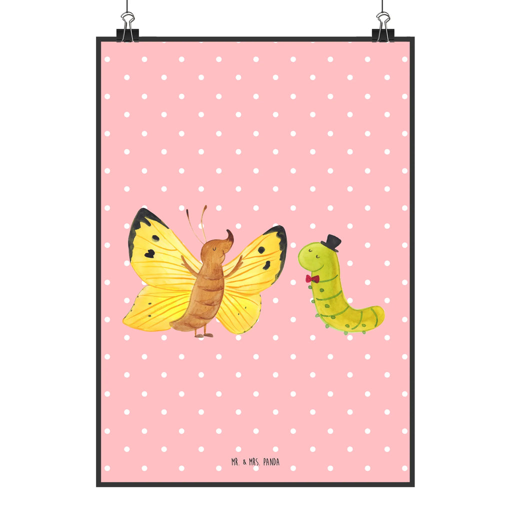 Plakat gąsienica motyl Motywy zwierzęce, dobra energia, zabawne powiedzonka, zwierzęta