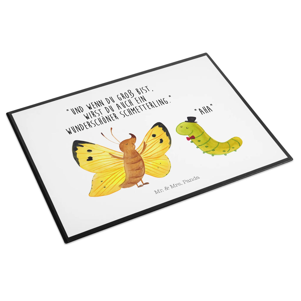 Schreibtischunterlage Raupe & Schmetterling Bürobedarf, Schreibwaren, Schreibunterlage, Schreibtischunterlage Groß, Büroartikel, Schreibtischauflage, Schreibtisch Unterlagen, Tiermotive, Gute Laune, lustige Sprüche, Tiere, Schmetterling, Hut, Kokon, Erwachsen werden, Schönheit, Raupe, Entwicklung, Hütchen, Zitronenfalter, Aufwachsen