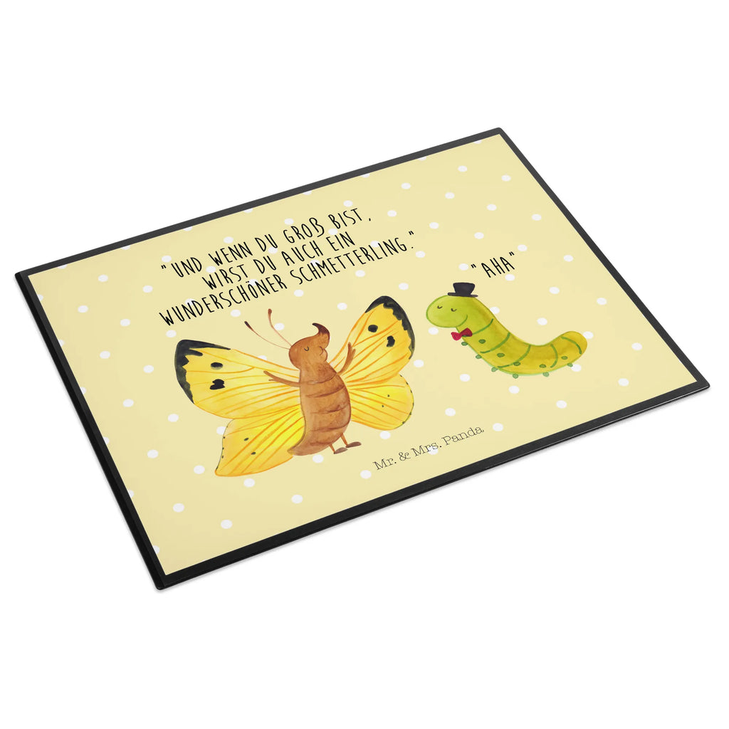 Schreibtischunterlage Raupe & Schmetterling Bürobedarf, Schreibwaren, Schreibunterlage, Schreibtischunterlage Groß, Büroartikel, Schreibtischauflage, Schreibtisch Unterlagen, Tiermotive, Gute Laune, lustige Sprüche, Tiere, Schmetterling, Hut, Kokon, Erwachsen werden, Schönheit, Raupe, Entwicklung, Hütchen, Zitronenfalter, Aufwachsen