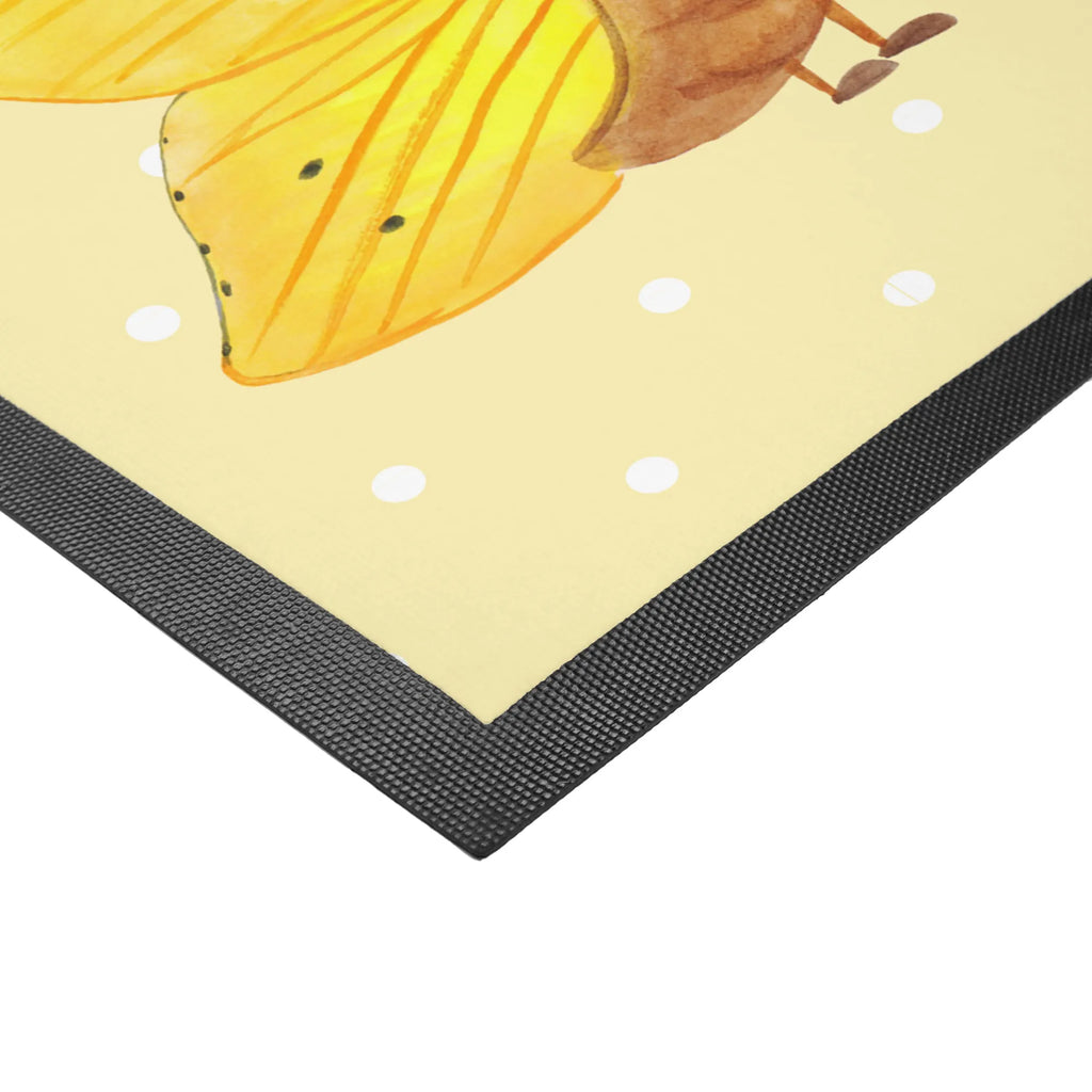 Doormat Caterpillar butterfly small animals, cute, funny, cute animal motives, hand drawn, small world, funny sayings, good mood, happy, gifts, gift ideas, special gifts, animal lover, card, growing up, butterfly, Caterpillar, lemon butterfly, cocoon, beauty, hat, development