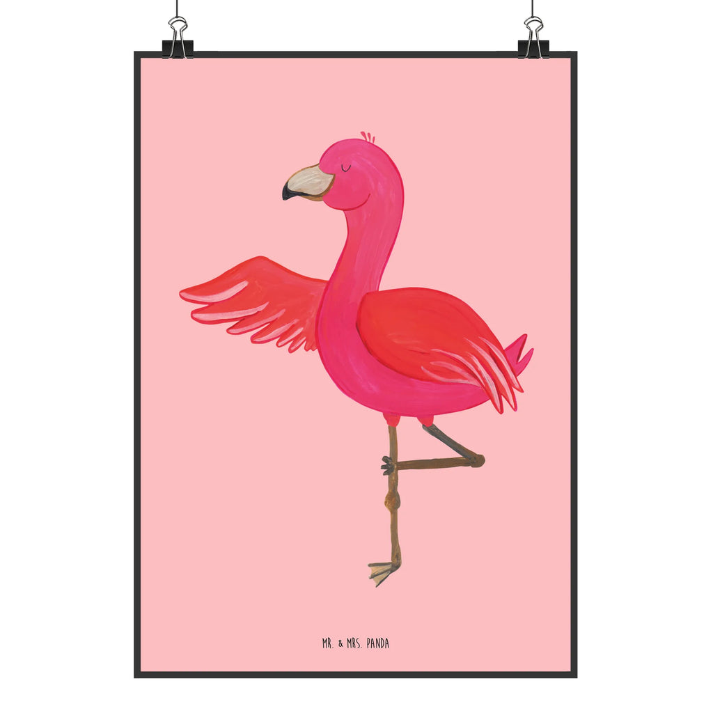 Poster flamingo yoga wanddeko, Bild für Wand, drucke, grafikposter, Wanddekoration, Wandposter, Designposter, Wandschmuck, Mr. & Mrs. Panda Poster, Posterdruck, kunstposter, Wanddeko Bild, kunst für die wand, Deko Bild, Wandbild, wandkunst, wanddruck, Bild, kunstdruck poster, Plakat, Poster, Kunstdruck, Flamingo, Yoga, Ärger, Namaste, Achtsamkeit, Tiefenentspannung, Aufregen, Entspannung, Yoga-Übung, Vogel