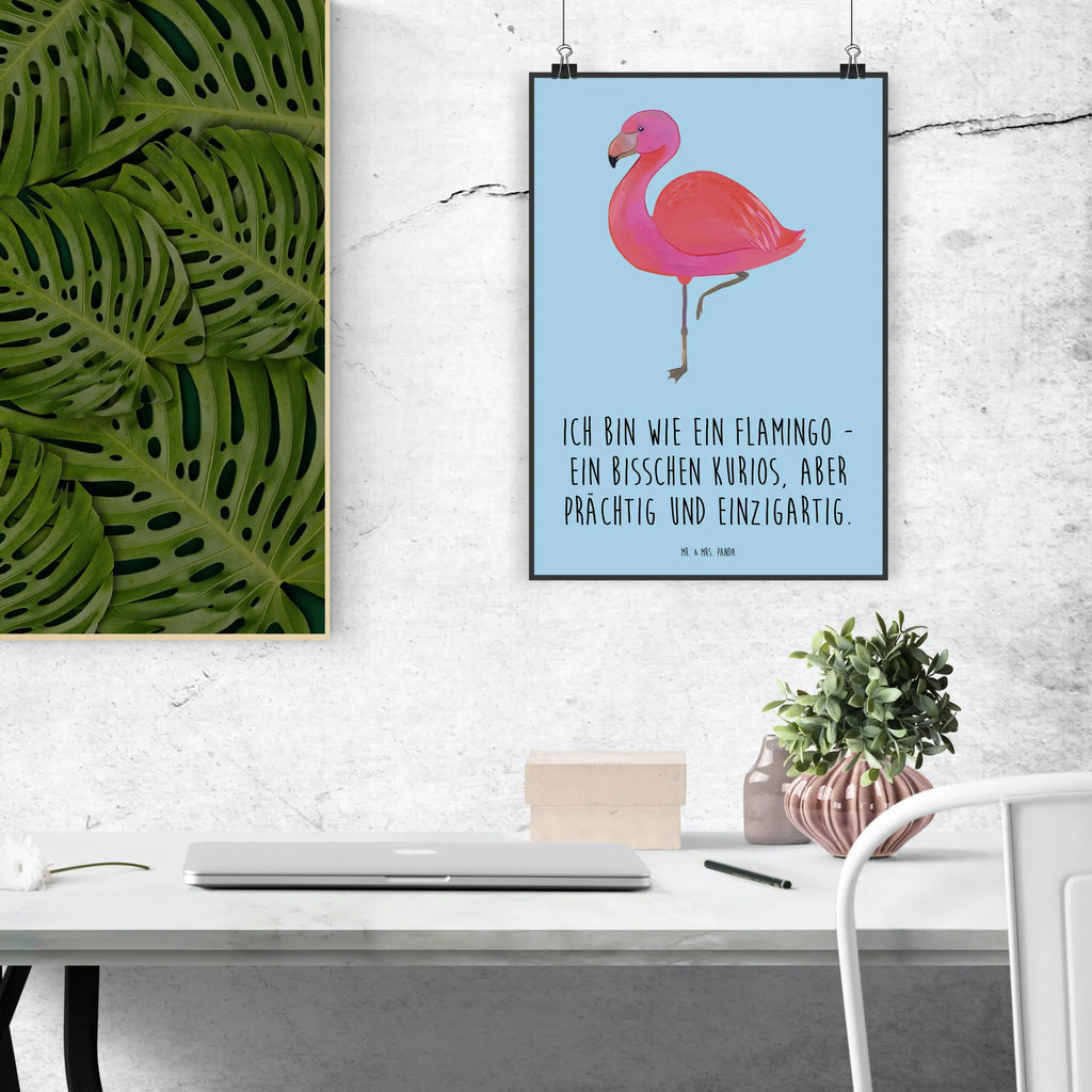 Poster flamingo Classic Wanddekoration, Mr. & Mrs. Panda Poster, Handgemaltes Poster, Poster, Wandposter, Küchenposter, Posterdruck, Bild, Kunstdruck, Designposter, Wanddeko, Raumdekoration, Kinderposter, Wanddeko Bild, Flamingo, Freundinnen, Einzigartig, Freundin, Außenseiter, Tochter, Selbstliebe, ich, Sohn, Stolz, Spruch, Geschwister, für mich
