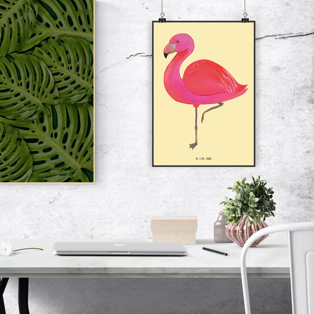 Poster flamingo Classic Wanddekoration, Mr. & Mrs. Panda Poster, Handgemaltes Poster, Poster, Wandposter, Küchenposter, Posterdruck, Bild, Kunstdruck, Designposter, Wanddeko, Raumdekoration, Kinderposter, Wanddeko Bild, Flamingo, Freundinnen, Einzigartig, Freundin, Außenseiter, Tochter, Selbstliebe, ich, Sohn, Stolz, Spruch, Geschwister, für mich