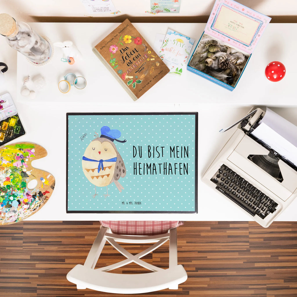 Schreibtischunterlage Eule Matrosen Bürobedarf, Schreibtischunterlage Groß, Schreibtischauflage, Schreibwaren, Büroartikel, Schreibunterlage, Schreibtisch Unterlagen, Eule, Wortspiel lustig, Eule Spruch, Hochzeitstag Geschenk, Matrose, Heimathafen, Owl, Ehe, Freundin, Eule Deko, Seefahrer