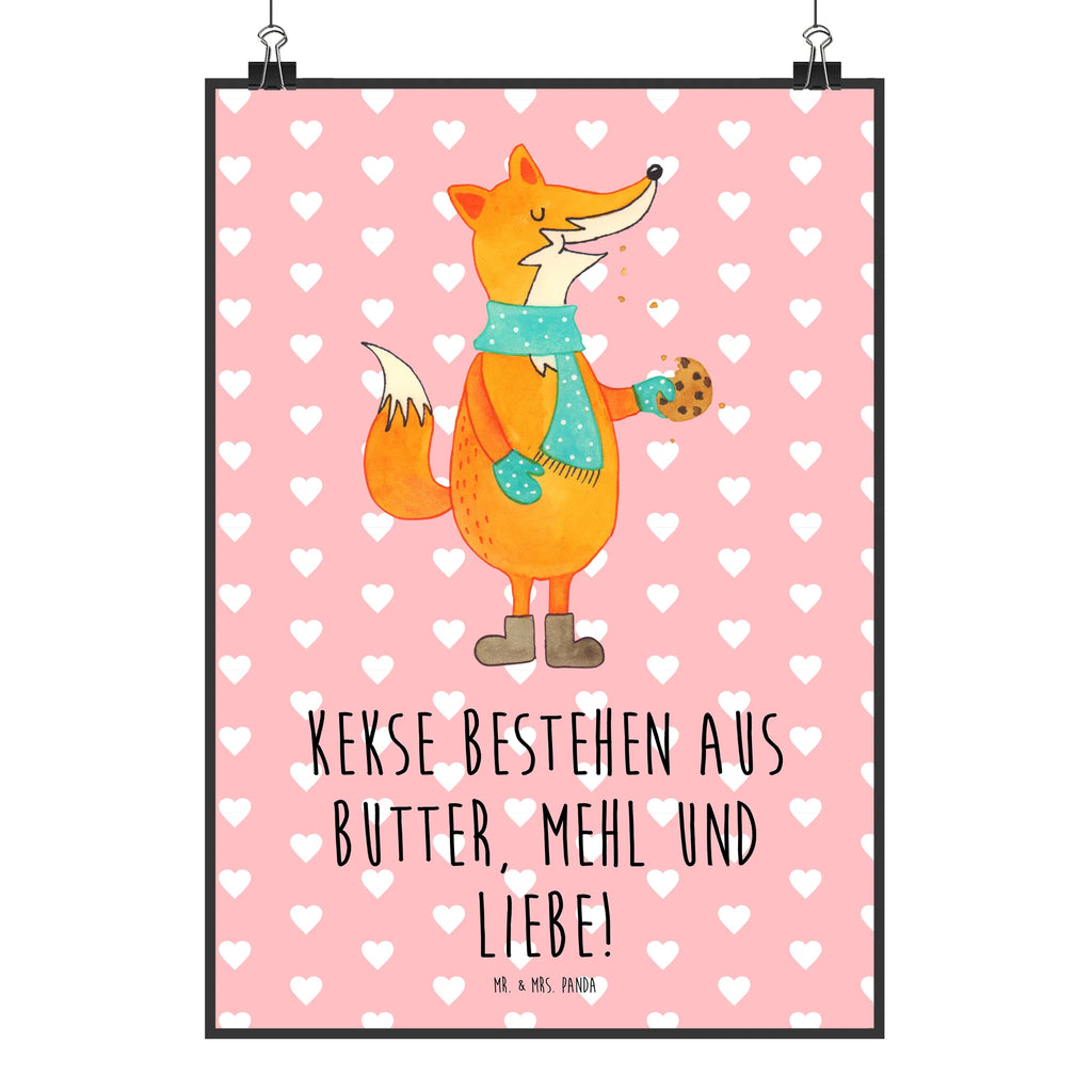 Plakat lis ciasteczko Plakat, Poster, grafikposter, Wandposter, Bild für Wand, Bild, Wanddekoration, kunstposter, kunstdruck poster, kunst für die wand, drucke, Mr. & Mrs. Panda Poster, Deko Bild, Wanddeko Bild, wanddruck, Kunstdruck, Designposter, Wandbild, Posterdruck, Wandschmuck, wanddeko, wandkunst, Fuchs, Füchse, Weihnachtszeit, Backen Spruch, Liebe, Plätzchen, Winter, Kekse, Küche Deko