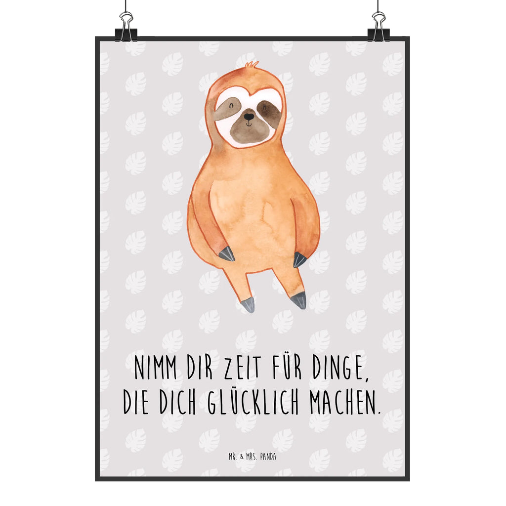 Poster sloth Satisfied Kunstdruck, Wandposter, Wanddeko Bild, Posterdruck, kunstdruck poster, Bild, wanddeko, wanddruck, wandkunst, Designposter, Poster, kunstposter, kunst für die wand, drucke, Wandbild, Bild für Wand, Deko Bild, Mr. & Mrs. Panda Poster, Plakat, Wandschmuck, Wanddekoration, grafikposter, Faultier, Faultier Deko, Faultier Geschenk, glücklich, faul, Glück, Pause, Ruhe, Faultiere, Gelassenheit, Lieblingstier, Happy, Relaxen, Zufriedenheit, Frieden, Zufrieden