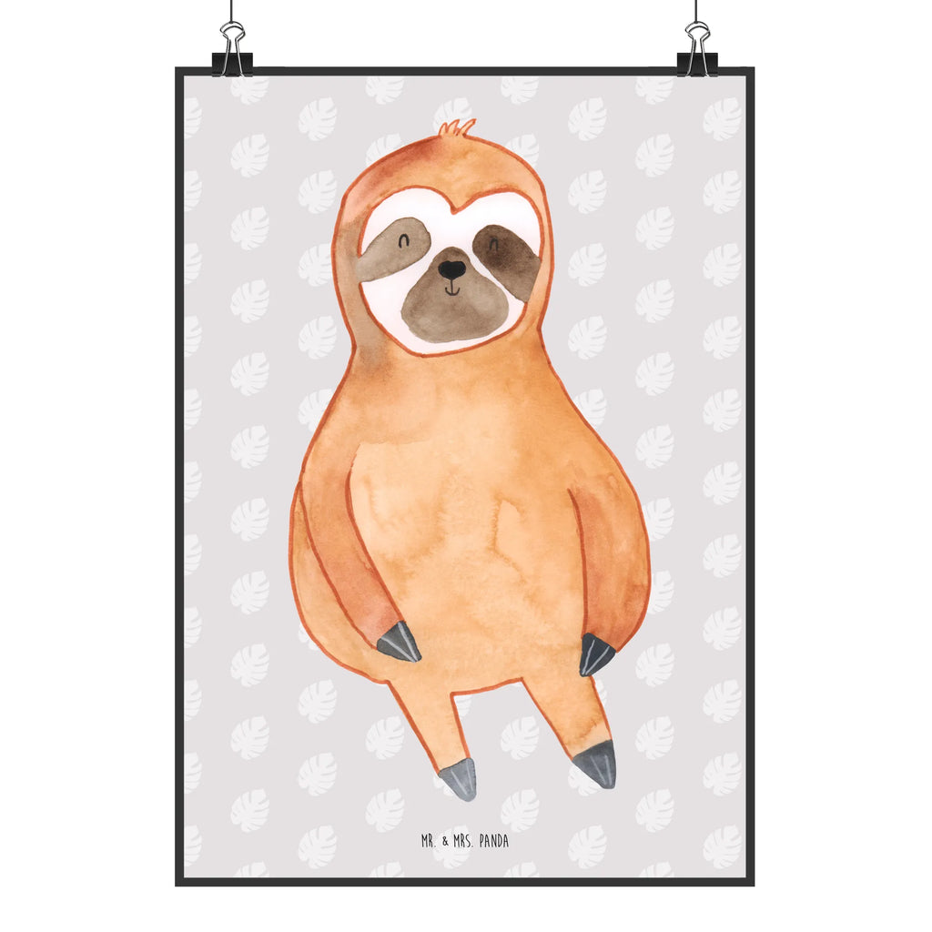 Poster sloth Satisfied Kunstdruck, Wandposter, Wanddeko Bild, Posterdruck, kunstdruck poster, Bild, wanddeko, wanddruck, wandkunst, Designposter, Poster, kunstposter, kunst für die wand, drucke, Wandbild, Bild für Wand, Deko Bild, Mr. & Mrs. Panda Poster, Plakat, Wandschmuck, Wanddekoration, grafikposter, Faultier, Faultier Deko, Faultier Geschenk, glücklich, faul, Glück, Pause, Ruhe, Faultiere, Gelassenheit, Lieblingstier, Happy, Relaxen, Zufriedenheit, Frieden, Zufrieden