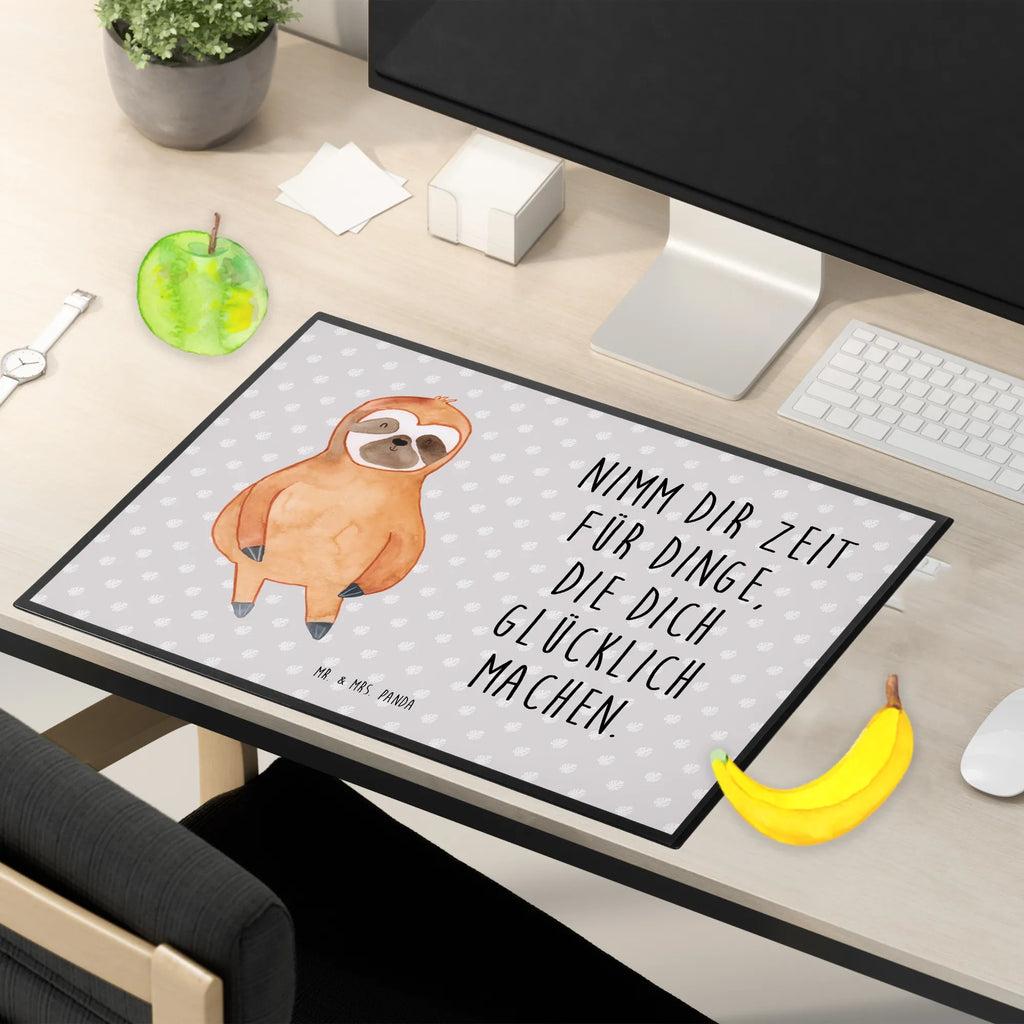 Schreibtischunterlage Faultier Zufrieden Schreibtischunterlage Groß, Schreibtischauflage, Schreibtisch Unterlagen, Schreibwaren, Bürobedarf, Schreibunterlage, Büroartikel, Faultier, Faultier Geschenk, Faultier Deko, relaxen, Pause, Lieblingstier, Faultiere, Ruhe, happy, Zufriedenheit, Frieden, zufrieden, faul, Gelassenheit, Glück, glücklich