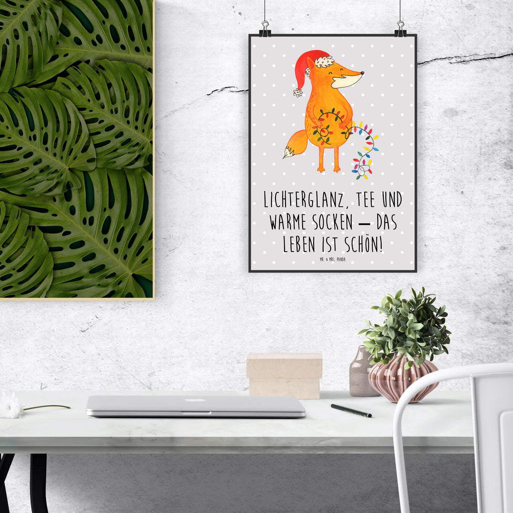Plakat lis Boże Narodzenie Posterdruck, Wandposter, grafikposter, wanddeko, Poster, Wandschmuck, wanddruck, wandkunst, kunstdruck poster, Wanddekoration, Deko Bild, Wandbild, Plakat, kunstposter, Designposter, drucke, Kunstdruck, Bild, Bild für Wand, Mr. & Mrs. Panda Poster, Wanddeko Bild, kunst für die wand, Wintermotiv, Heiligabend, Advent, Nikolaus, Weihnachtsdeko, Winter, Weihnachten, Weihnachtszeit, Füchse, Spruch schön, Geschenk Weihnachten, Fuchs, Weihnachtsmann
