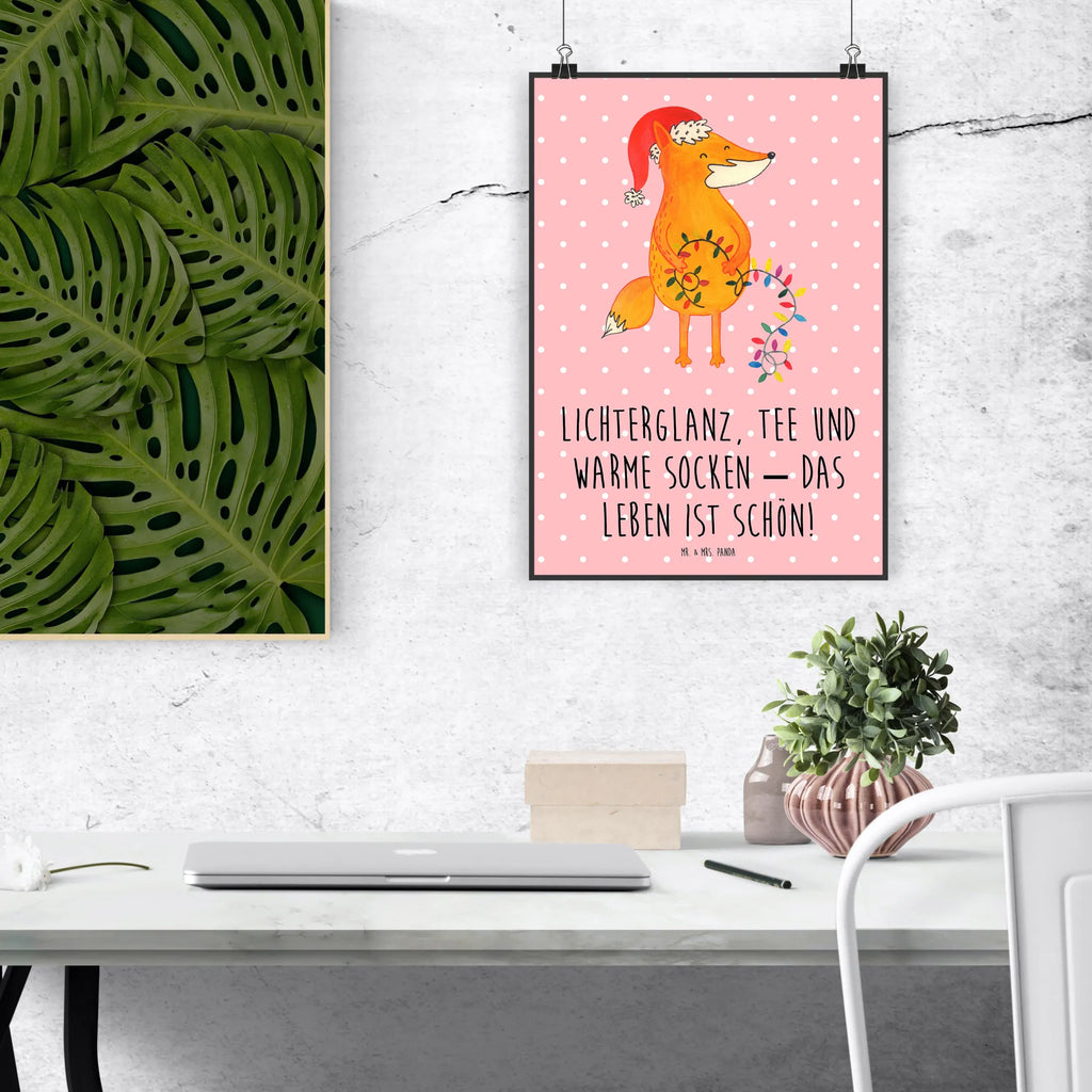Plakat lis Boże Narodzenie Posterdruck, Wandposter, grafikposter, wanddeko, Poster, Wandschmuck, wanddruck, wandkunst, kunstdruck poster, Wanddekoration, Deko Bild, Wandbild, Plakat, kunstposter, Designposter, drucke, Kunstdruck, Bild, Bild für Wand, Mr. & Mrs. Panda Poster, Wanddeko Bild, kunst für die wand, Wintermotiv, Heiligabend, Advent, Nikolaus, Weihnachtsdeko, Winter, Weihnachten, Weihnachtszeit, Füchse, Spruch schön, Geschenk Weihnachten, Fuchs, Weihnachtsmann
