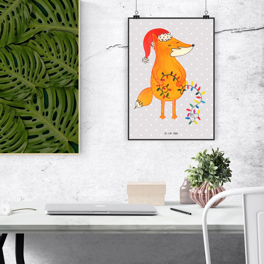 Plakat lis Boże Narodzenie Posterdruck, Wandposter, grafikposter, wanddeko, Poster, Wandschmuck, wanddruck, wandkunst, kunstdruck poster, Wanddekoration, Deko Bild, Wandbild, Plakat, kunstposter, Designposter, drucke, Kunstdruck, Bild, Bild für Wand, Mr. & Mrs. Panda Poster, Wanddeko Bild, kunst für die wand, Wintermotiv, Heiligabend, Advent, Nikolaus, Weihnachtsdeko, Winter, Weihnachten, Weihnachtszeit, Füchse, Spruch schön, Geschenk Weihnachten, Fuchs, Weihnachtsmann