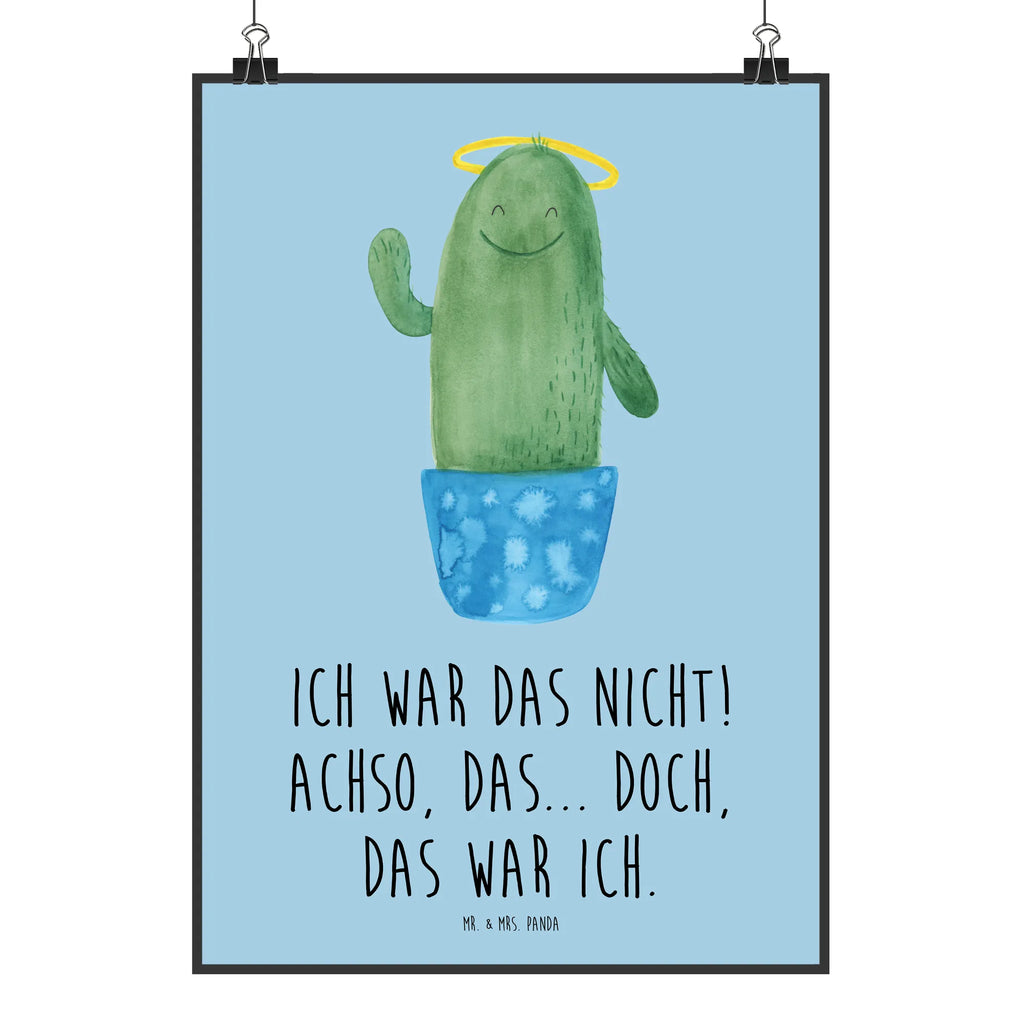 Plakat Kaktus Święty Designposter, wanddeko, grafikposter, Kunstdruck, kunstposter, kunstdruck poster, kunst für die wand, Bild, Wanddeko Bild, Plakat, Wandschmuck, Wanddekoration, Wandbild, drucke, Poster, wanddruck, Wandposter, wandkunst, Mr. & Mrs. Panda Poster, Bild für Wand, Deko Bild, Posterdruck, Kaktus, Kakteen, Bruder, Frech, Schwester, Freundin, Kind, Lustig, Eltern, Schwestern, Heiligenschein, Familie