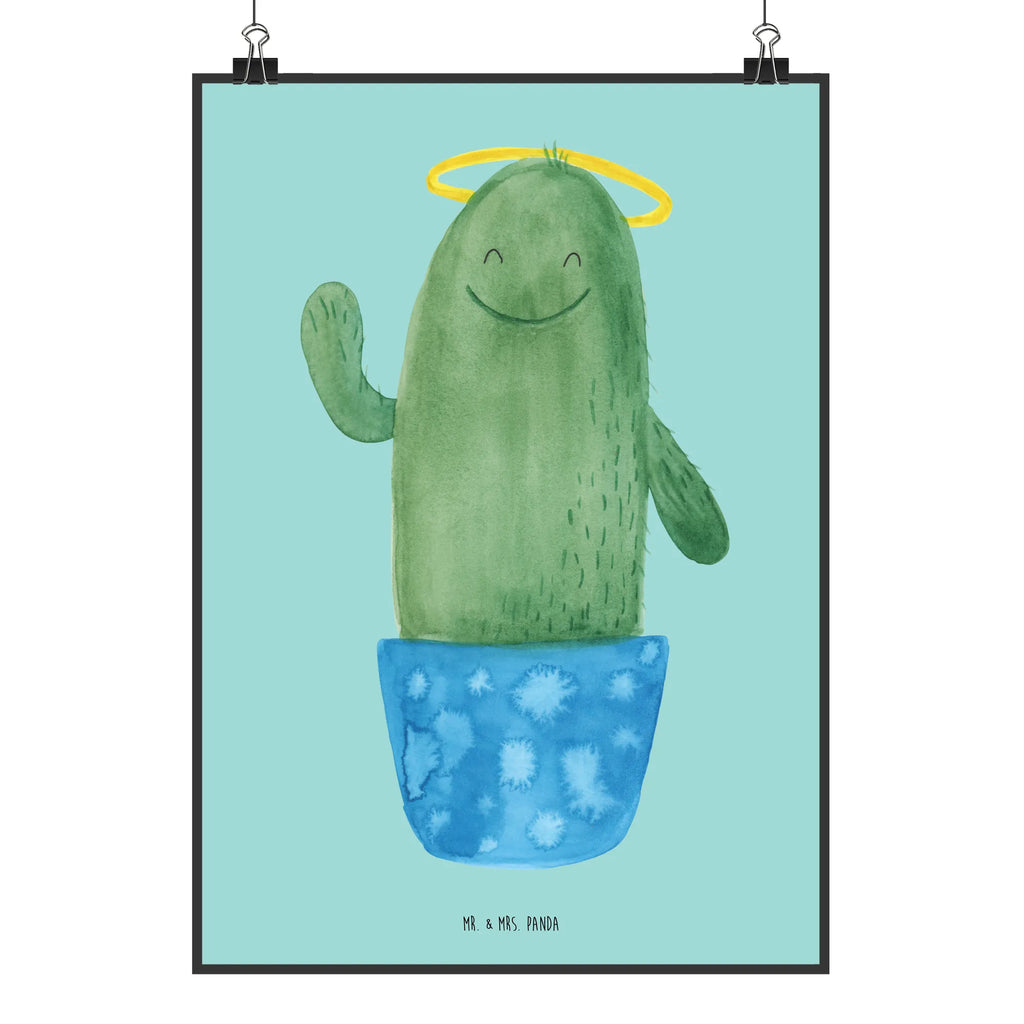 Plakat Kaktus Święty Designposter, wanddeko, grafikposter, Kunstdruck, kunstposter, kunstdruck poster, kunst für die wand, Bild, Wanddeko Bild, Plakat, Wandschmuck, Wanddekoration, Wandbild, drucke, Poster, wanddruck, Wandposter, wandkunst, Mr. & Mrs. Panda Poster, Bild für Wand, Deko Bild, Posterdruck, Kaktus, Kakteen, Bruder, Frech, Schwester, Freundin, Kind, Lustig, Eltern, Schwestern, Heiligenschein, Familie