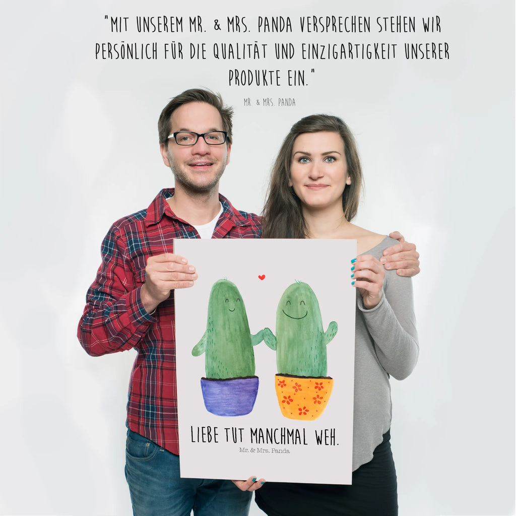 Poster Kaktus Liebe Wandschmuck, Wanddeko Bild, grafikposter, Plakat, Posterdruck, wanddruck, Bild für Wand, Mr. & Mrs. Panda Poster, Wanddekoration, wanddeko, kunstdruck poster, Wandbild, Designposter, wandkunst, Poster, kunstposter, drucke, Wandposter, kunst für die wand, Deko Bild, Kunstdruck, Bild, Kaktus, Kakteen, Liebesbeweis, Versöhnung, Freundschaft, Verlobung, Liebesnachricht, Paar, Streit, Liebesbotschaft, Pärchen, Kaktusliebe, Hochzeit, Liebe, Love, Trennung