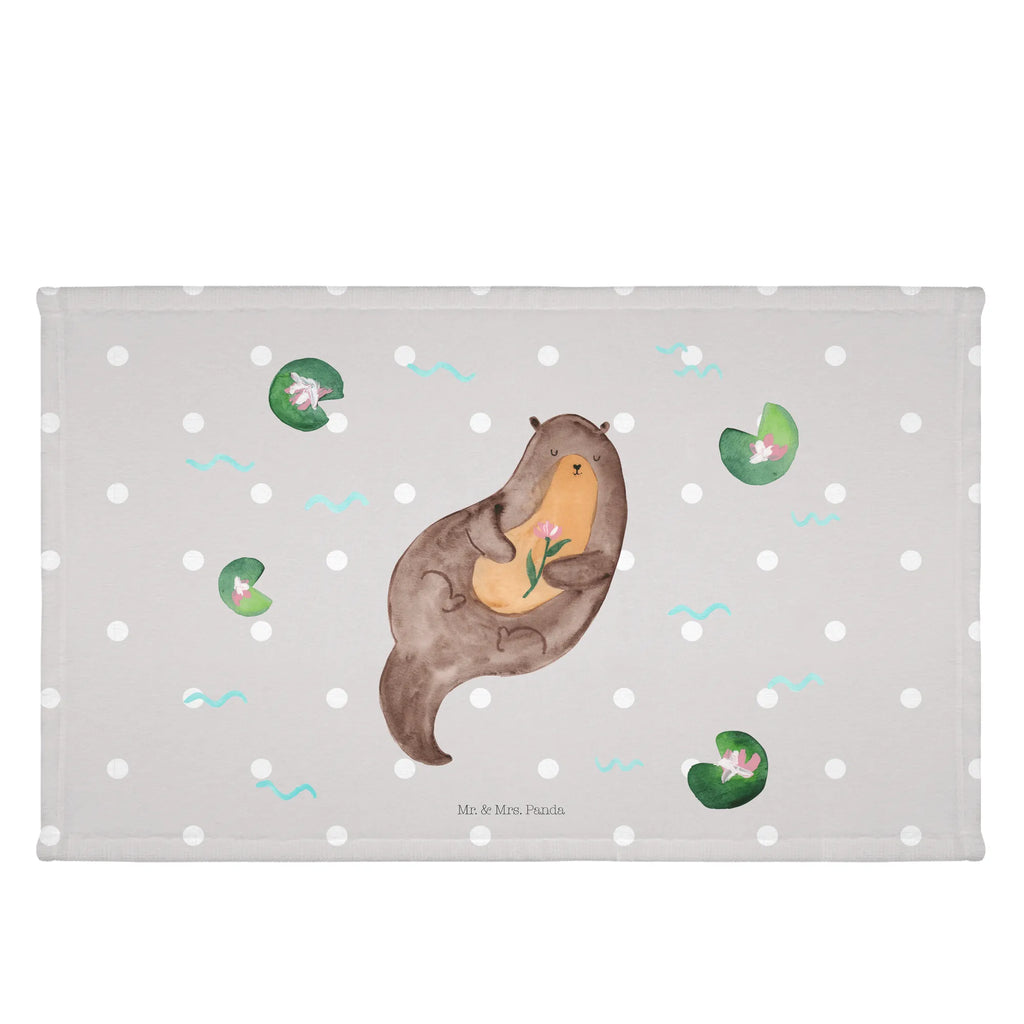 Hand towel otter Water Lily bath towel, big, children, baby, bathroom, Towel, towels, otter, marten, sea otter, European otter, water mammal, aquatic animal, baby otter, predator, water, otter gifts, animal lover, gift ideas for animal lovers, animal, mammal, water animal, gifts for people in love