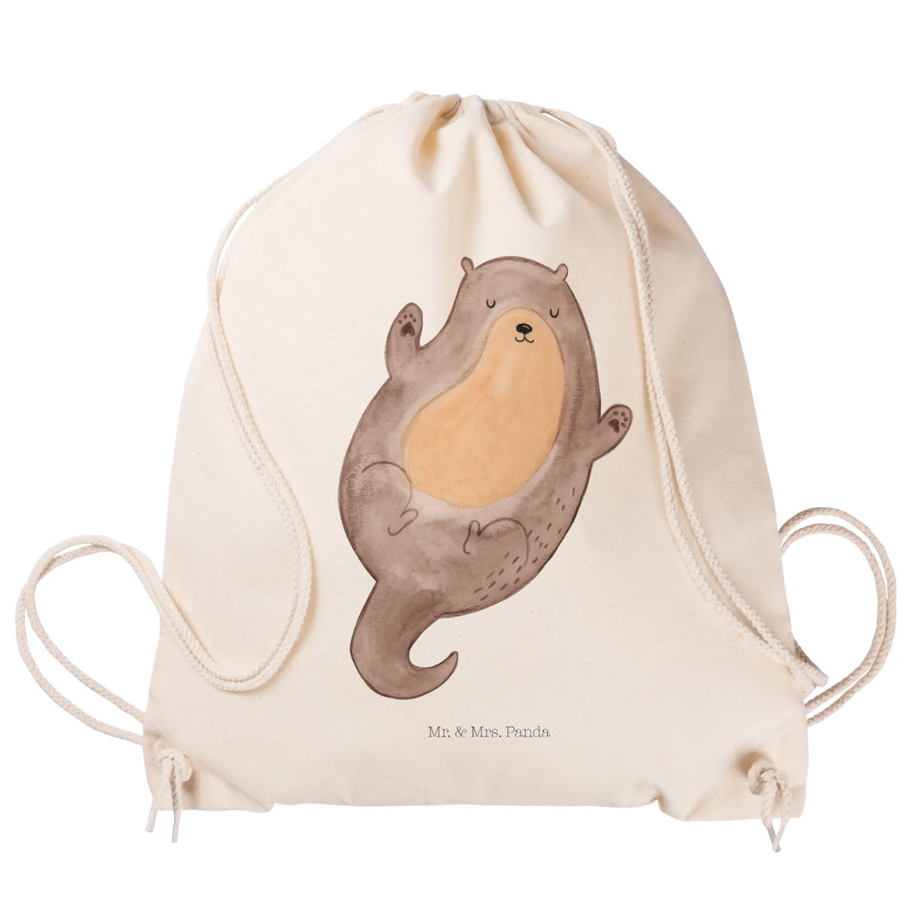 Drawstring bag otter Embrace sports bag, jute bag, gym bag, carrier bag, bag, hipster, otter, marten, sea otter, European otter, water mammal, aquatic animal, baby otter, predator, water, otter gifts, animal lover, gift ideas for animal lovers, animal, mammal, water animal, gifts for people in love, Otter Sea Otter Lake Otter