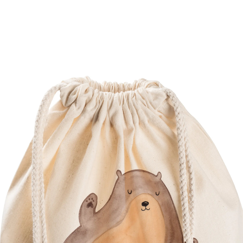 Drawstring bag otter Embrace sports bag, jute bag, gym bag, carrier bag, bag, hipster, otter, marten, sea otter, European otter, water mammal, aquatic animal, baby otter, predator, water, otter gifts, animal lover, gift ideas for animal lovers, animal, mammal, water animal, gifts for people in love, Otter Sea Otter Lake Otter