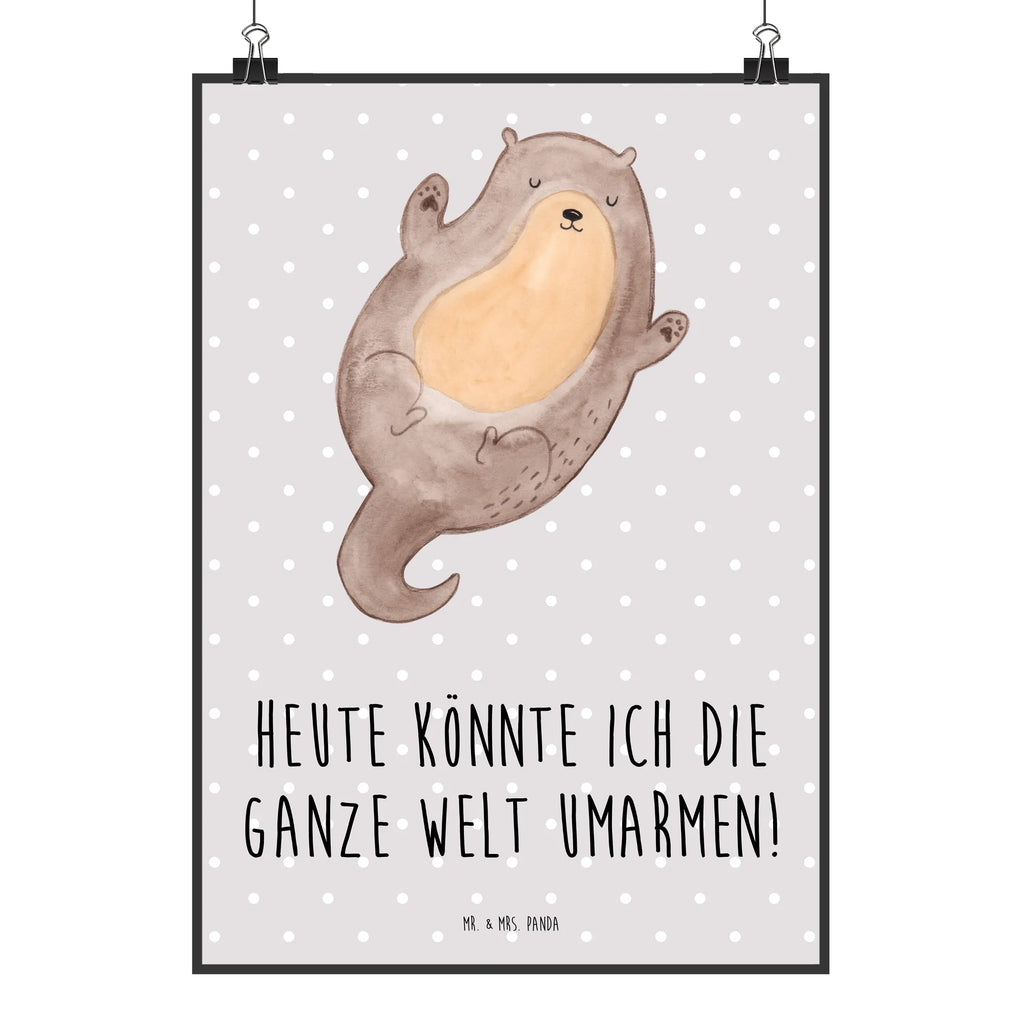 Poster Otter Umarmen wanddeko, Wandposter, Kunstdruck, kunst für die wand, drucke, kunstdruck poster, Designposter, kunstposter, Plakat, Deko Bild, Wandbild, wanddruck, Poster, Mr. & Mrs. Panda Poster, Wanddeko Bild, Bild für Wand, Posterdruck, wandkunst, Bild, Wandschmuck, Wanddekoration, grafikposter, Seeotter, Fischotter, Otter, Otter Seeotter See Otter