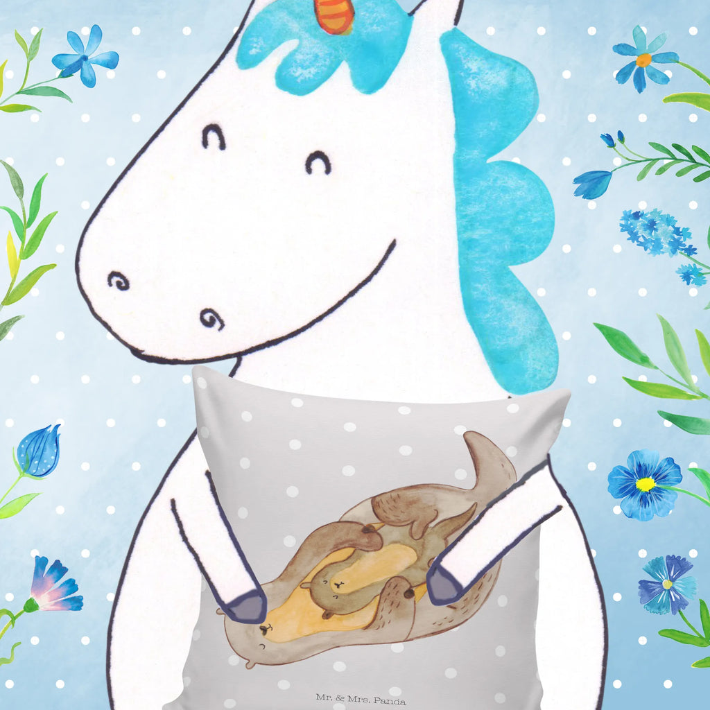 40x40 poduszka wydra dziecko Kuna, wydra, morska wydra