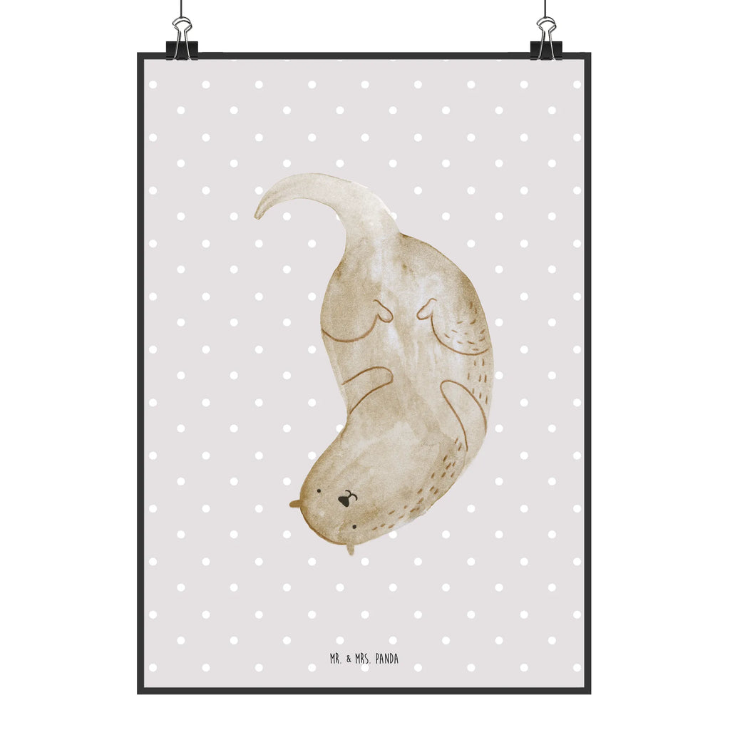 Poster Otter Kopfüber Wanddekoration, Mr. & Mrs. Panda Poster, Wandposter, drucke, wandkunst, wanddeko, kunstdruck poster, grafikposter, Posterdruck, Wandschmuck, Deko Bild, Kunstdruck, kunstposter, Wanddeko Bild, wanddruck, Wandbild, Plakat, Poster, kunst für die wand, Bild, Designposter, Bild für Wand, Seeotter, Fischotter, Otter, Otter Seeotter See Otter