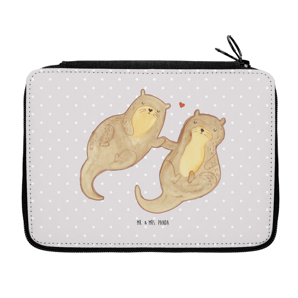 Leather folder otter holding hands Geschenk, Federmappe, Stiftetasche, Stifte Etui, Stifterolle, Federmäppchen, Kind, Federmäppchen bedruckt, Büro Stifte Etui, Einschulung, Schülerin, Bestückte Federmappe, Grundschule, Kinder Federmappe, Federmappe Einschulung, Schüler, Motiv, Schule, Otter, Fischotter, Seeotter, Otter Seeotter See Otter
