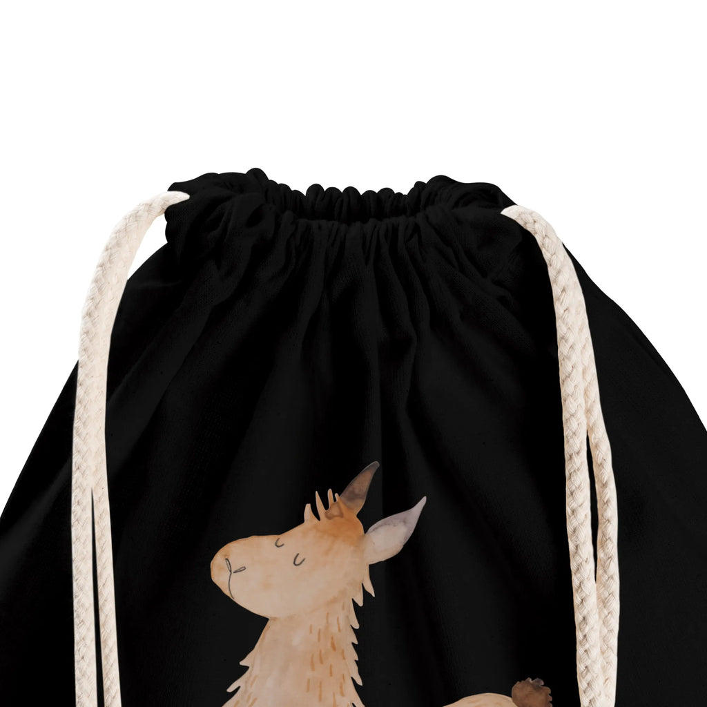 Drawstring bag lama Jump hipster, jute bag, carrier bag, gym bag, sports bag, bag, Llama, llama, alpaca, trendy animal, exam, happy, heartache, luck, favourite day, new start, start, llamas, happy day, girlfriend, Lama, graduation, good morning