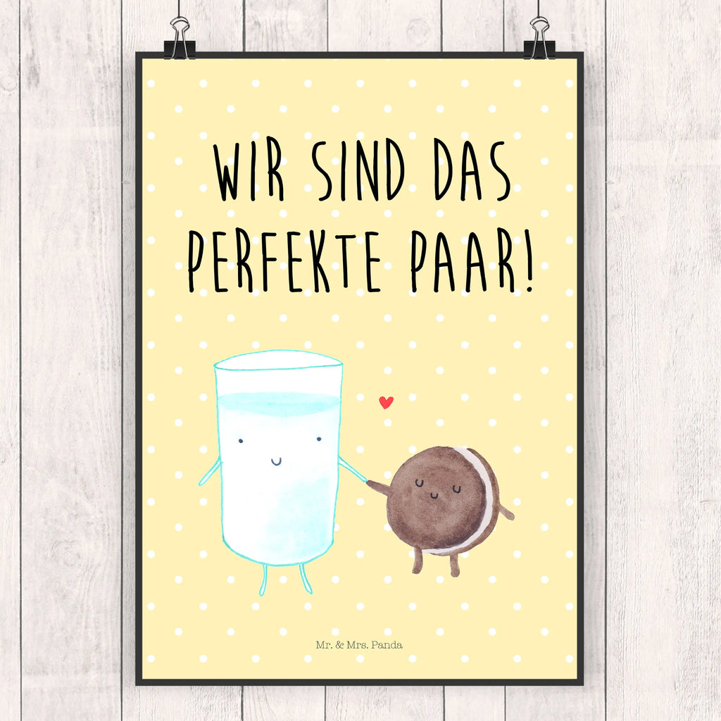 Poster milk biscuit Kunstdruck, Deko Bild, Wandposter, drucke, grafikposter, Bild, wanddruck, Wandschmuck, Wandbild, Mr. & Mrs. Panda Poster, wanddeko, Posterdruck, kunstdruck poster, Plakat, kunstposter, Bild für Wand, Designposter, Wanddeko Bild, wandkunst, Poster, Wanddekoration, kunst für die wand, Gute Laune, Tiermotive, Tiere, Lustige Sprüche, Kekse, Keks, Cookie, Motiv Süß, Perfektes Paar, Kaffee, Einladung Frühstück, Milch, Romantisch, Milk