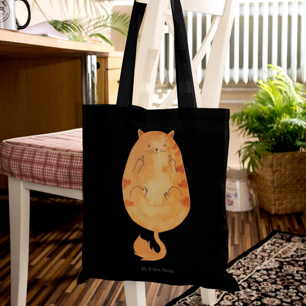 Tote bag Cat middle finger Stofftasche, Umhängetasche, Stoffbeutel, Shopper, Schultertasche, Beuteltasche, Einkaufstasche, Jutetasche, Jutebeutel, Tasche, Tragetasche, Beutel, Einkaufstüte, Laptoptasche, Strandtasche, Badetasche, Katze, Katzenmotiv, Katzenfan, Katzendeko, Katzenfreund, Katzenliebhaber, Katzenprodukte, Katzenartikel, Katzenaccessoires, Katzensouvenirs, Katzenliebhaberprodukte, Katzenmotive, Cats, Katzen, Mietze, Kater, Cat
