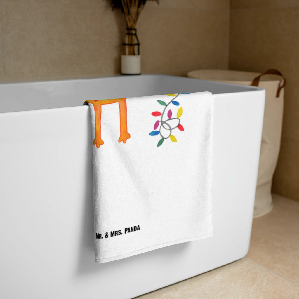 XL ręcznik kąpielowy lis Boże Narodzenie Zima, Boże Narodzenie, dekoracje świąteczne, Mikołaj, Adwent, Wigilia, zimowy motyw