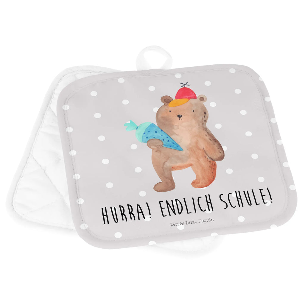 2-elementowy zestaw podkładek pod garnki Niedźwiedź Torebka szkolna Topflappen lustig, Topflappenset, Topflappen Set, Topfhandschuhe, Ofenhandschuh, Topflappen mit Spruch, Topfhandschuh, Topfuntersetzer, Topflappen 2er Set, Topflappen, Ofenhandschuhe, Schöne Topflappen, Bär, Teddy, Teddybär, Erster Schultag Geschenk, Schulanfang, Einschulung Geschenk, Grundschule, Schulbeginn, Bär Motiv, Schule Geschenk, Schultüte