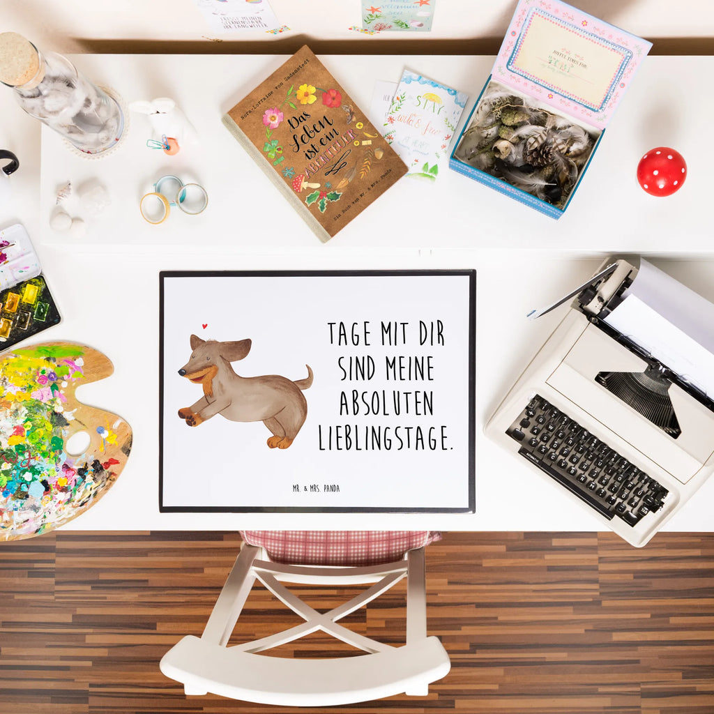 Schreibtischunterlage Hund Dackel Bürobedarf, Schreibtischauflage, Schreibtischunterlage Groß, Schreibunterlage, Büroartikel, Schreibwaren, Schreibtisch Unterlagen, Hund, Hundemotiv, Haustier, Hunderasse, Tierliebhaber, Hundebesitzer, Sprüche, Hunde, Dachshund, Dackel, happy dog