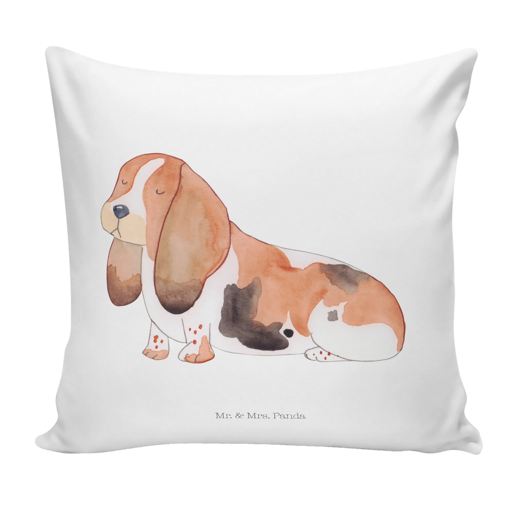 Cushion Dog Basset Hound fluffy, settee, 40 x 40, pillows, Pillow, pillow case, soft, bedroom, cushion, bed, 40x40, couch, sofa, pad, dog, mutt, hound, woof, dog mama, dog breed, love dogs, love for dogs, dog decorative items, bag with dog print, funny gifts for dog owners, what do you give a dog lover, Christmas gifts for dogs, gifts for dogs, dog sayings, Dog, basset, basset hound, childless, dog love