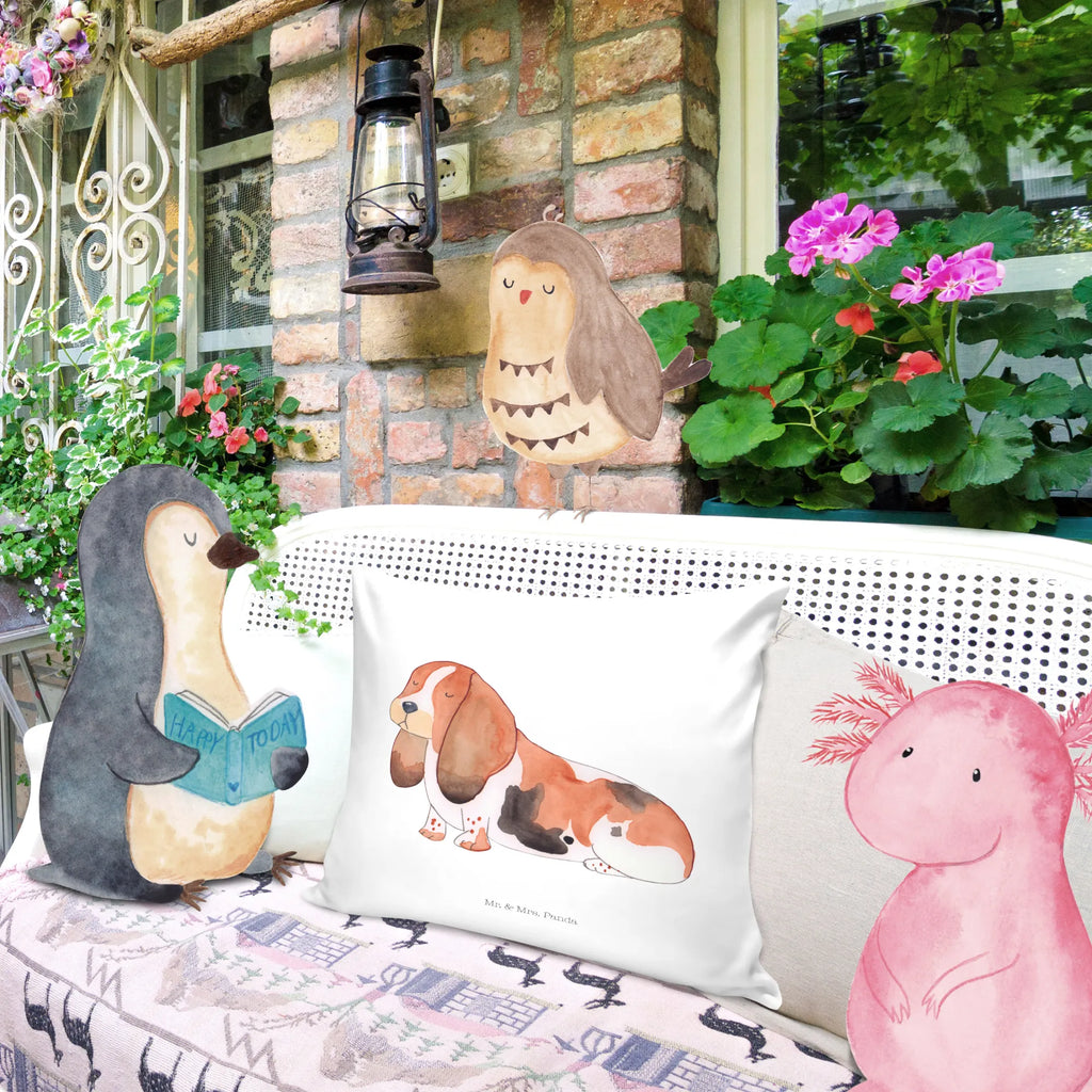 Cushion Dog Basset Hound fluffy, settee, 40 x 40, pillows, Pillow, pillow case, soft, bedroom, cushion, bed, 40x40, couch, sofa, pad, dog, mutt, hound, woof, dog mama, dog breed, love dogs, love for dogs, dog decorative items, bag with dog print, funny gifts for dog owners, what do you give a dog lover, Christmas gifts for dogs, gifts for dogs, dog sayings, Dog, basset, basset hound, childless, dog love