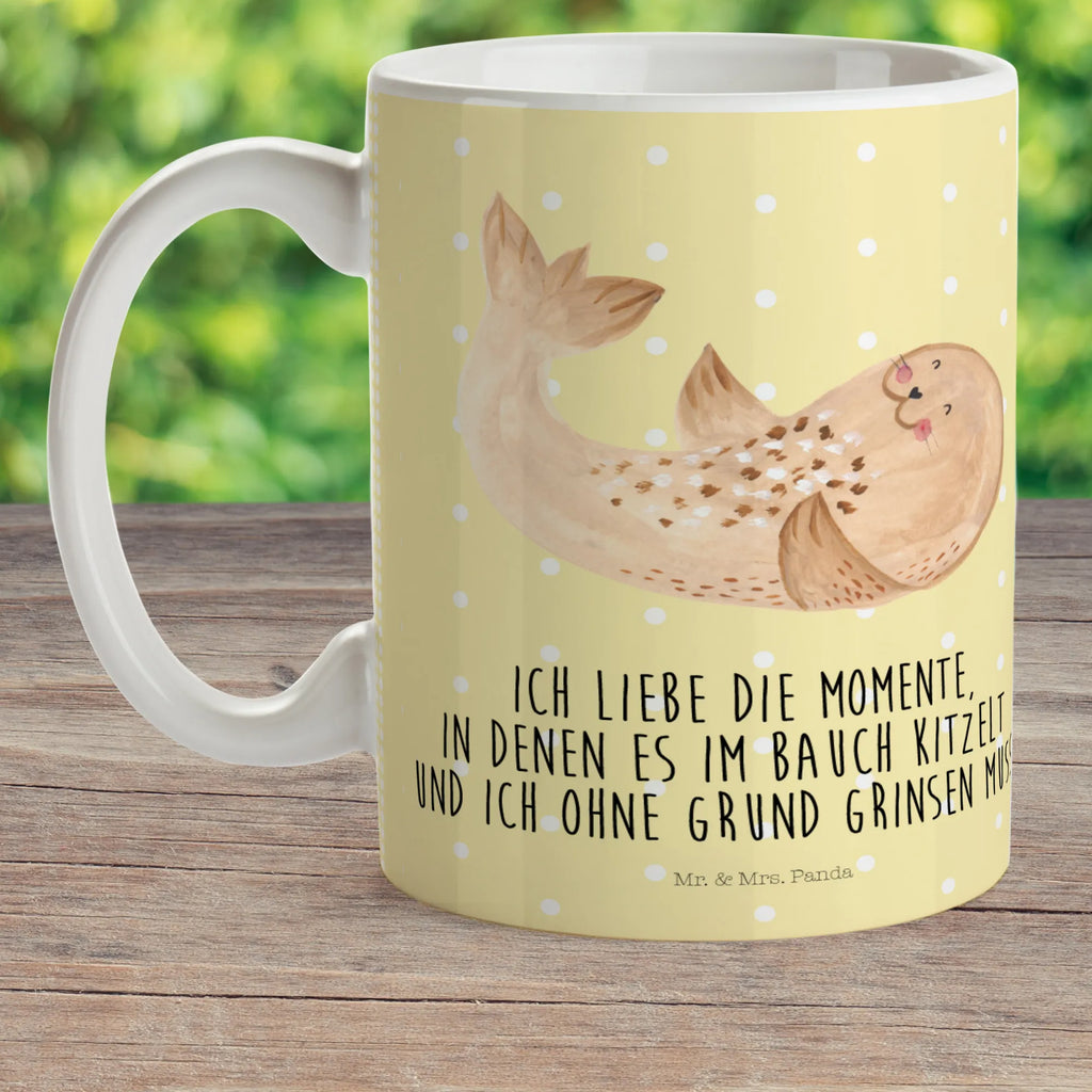 kubek dla dzieci foka Leżeć Motywy zwierzęce, dobra energia, zabawne powiedzonka, zwierzęta