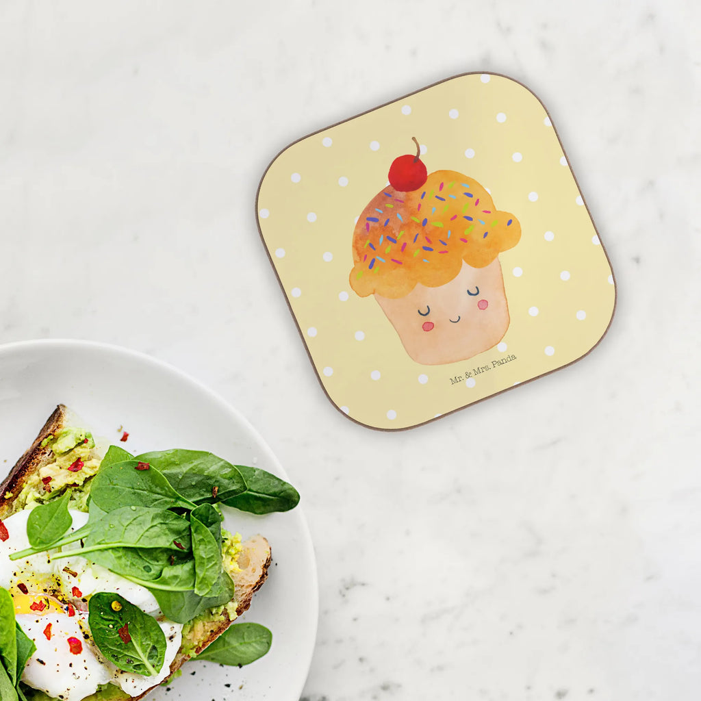 Square coaster Cupcake glass coasters, party, presents, Coasters, gift, breakfast, gifts, small animals, cute, funny, cute animal motives, hand drawn, small world, funny sayings, good mood, happy, gift ideas, special gifts, animal lover, card, Muffin, Kitchen Decoration, Baking Present, Cupcakes, Kitchen Saying, Motivation Sayings, Wonder, Present Cook