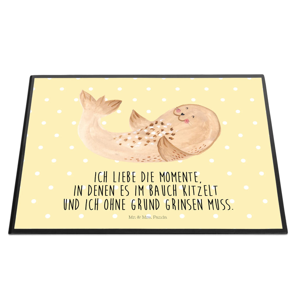 Schreibtischunterlage Robbe Liegen tischpads, schreibauflagen, schreibauflage, tischmatte, Tischunterlage, tischpad, schreibtischauflagen, schreibtischmatte, pultunterlage, tischmatten, Schreibtisch Unterlagen, Schreibtischauflage, Schreibunterlage, schreibtischunterlage, tischauflagen, schreibtischunterlagen, arbeitsmatte, schreibmatte, Schreibtisch Matte, arbeitsunterlage, tischauflage, Tiermotive, Gute Laune, Lustige Sprüche, Tiere, Robbe, Robben, Lachen, Ostsee, Seehund, Meerestier, Nordsee, Freude, Strand