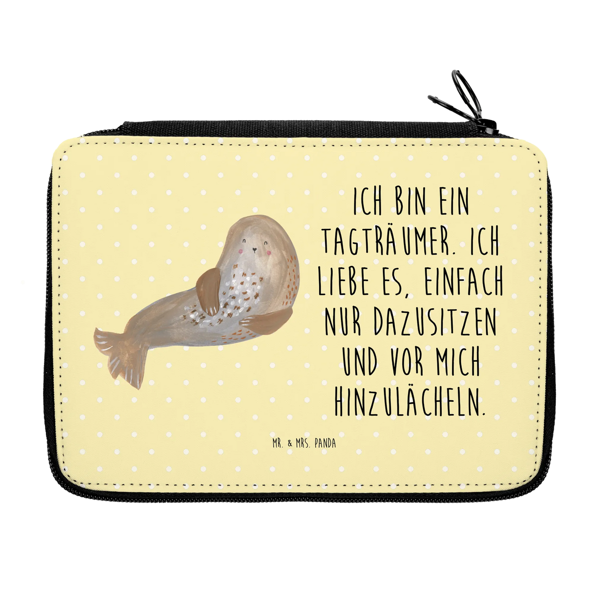 Federmappe Robbe Lachen reiseetui, Etui, Federpenal, Kinder Federmappe, schulmäppchen set, Schreibetui, Farbstiftetui, Bleistiftetui, Malmappe, Schreibmappe, Stiftemappe, Stifte Etui, Zeichenetui, Buntstiftetui, Schlampermäppchen, Schlamper, Schuletui, Stifteetui, Bleistift Etui, Federmappe Set, Mäppchen, Schulmäppchen, Stiftebeutel, Federtasche, Buntstiftmäppchen, Stiftetasche, Federmappe, Federmäppchen, Etui für Stifte, Schüleretui, Lustige Sprüche, Tiere, Tiermotive, Gute Laune, Meerestier, Nordsee, Ostsee, Robbe, Strand, Robben, Seehund
