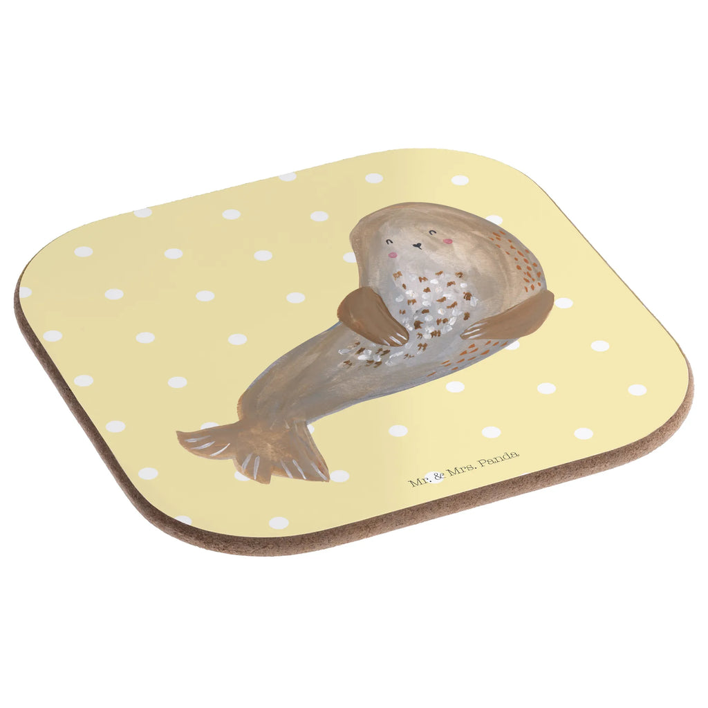 Quadratische Untersetzer Robbe lachend Untersetzer Holz, Bierdeckel, Korkuntersetzer, Tassen Untersetzer, Holzuntersetzer, Glasuntersetzer, Untersetzer, Untersetzer Design, Untersetzer Gläser, Untersetzer für Gläser, Untersetzer aus Holz, Getränkeuntersetzer, Tiermotive, Gute Laune, lustige Sprüche, Tiere, Nordsee, Robbe, Meerestier, Robben, Ostsee, Strand, Seehund