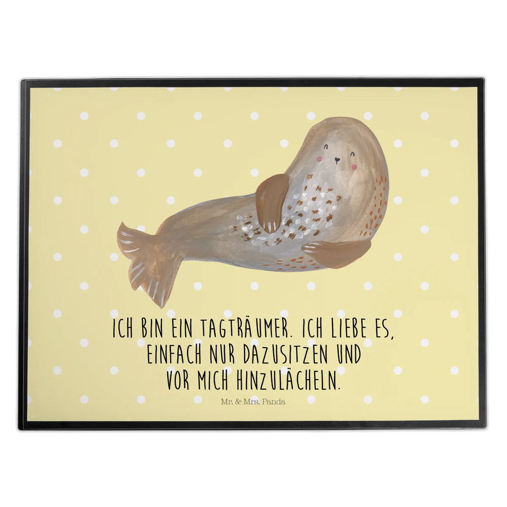 Schreibtischunterlage Robbe lachend Büroartikel, Schreibwaren, Schreibunterlage, Schreibtischunterlage Groß, Schreibtisch Unterlagen, Bürobedarf, Schreibtischauflage, Tiermotive, Gute Laune, lustige Sprüche, Tiere, Strand, Meerestier, Robbe, Nordsee, Ostsee, Seehund, Robben