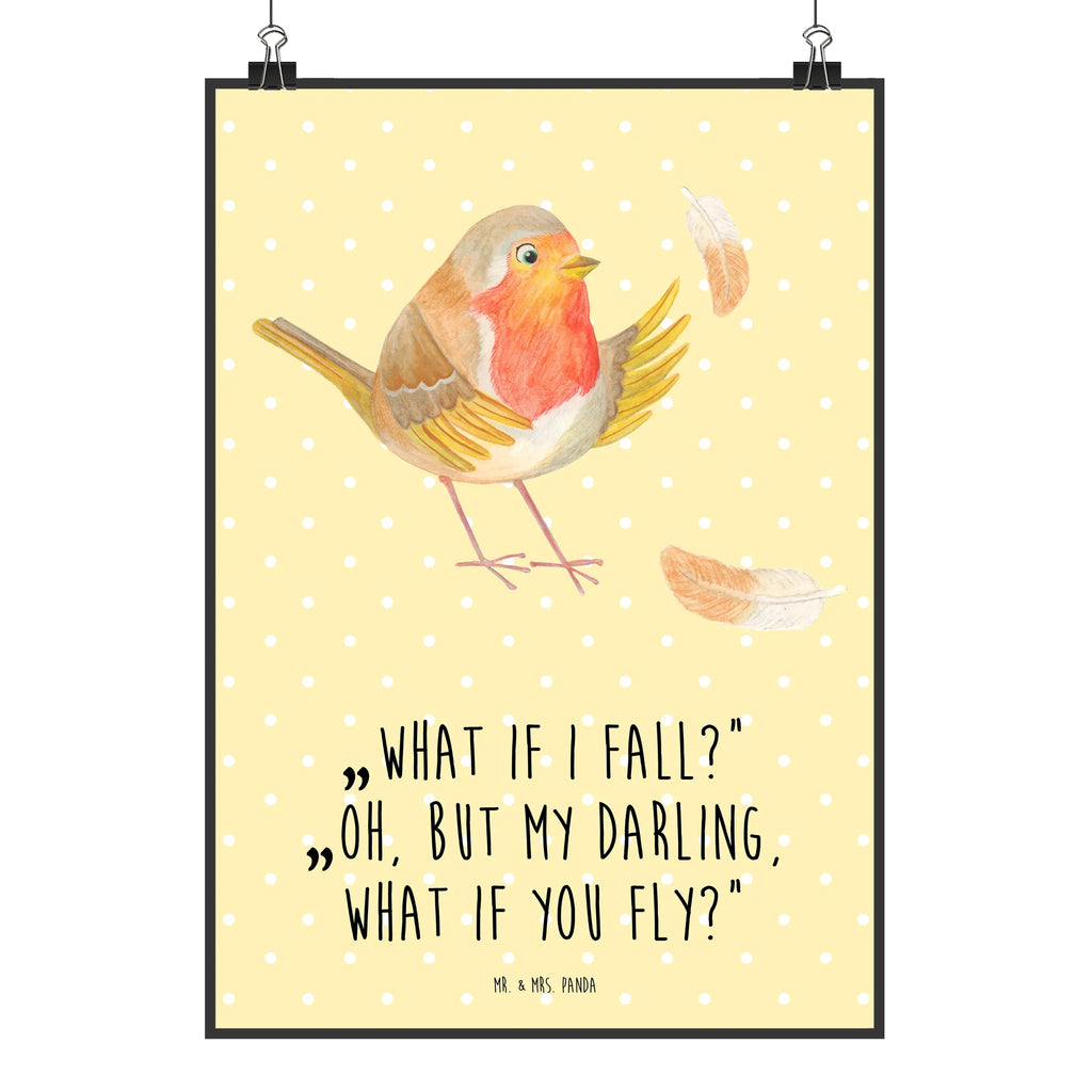 Plakat rudzik Pióra Designposter, Poster, Posterdruck, Schlafzimmer Poster, Küchenposter, Deko Bild, Kunstdruck, Bild, Kinderposter, Kinderzimmer Poster, Bild für Wand, Raumdekoration, Wanddekoration, Wanddeko Bild, Großes Poster, Plakat, Poster Sprüche, Mr. & Mrs. Panda Poster, Handgemaltes Poster, Wandposter, Wandbild, Gute Laune, Tiermotive, Tiere, Lustige Sprüche, Motivationsbilder, fliegen, Spruch Mut, Vogel, What If I Fall, Motivation Sprüche, Rotkehlchen, Spruch Motivation
